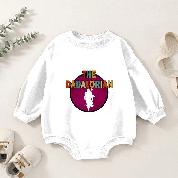 Discover The Dadalorian Baby Romper Sweatshirts