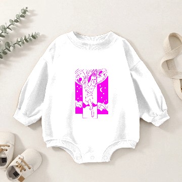 Discover Psychedelic Drawing - Minimal Baby Romper Sweatshirts