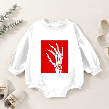 Discover skeleton hand Baby Romper Sweatshirts