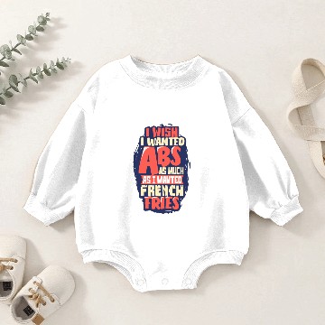 Discover French Fries Baby Romper Sweatshirts