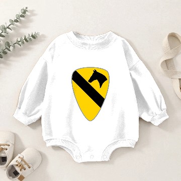 Discover 1st Cavalry Division Patch Patriotic Baby Romper Sweatshirts