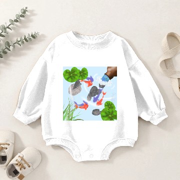 Discover Fish Pond Baby Romper Sweatshirts