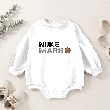 Discover Nuke Mars | black Baby Romper Sweatshirts