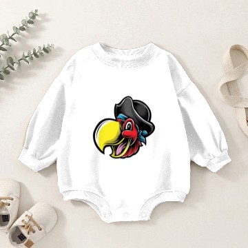 Discover Macaw Baby Romper Sweatshirts