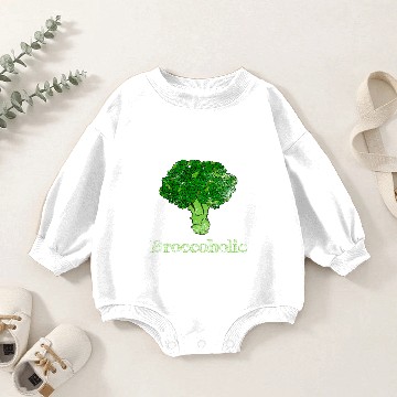 Discover Funny Broccoli Baby Romper Sweatshirts