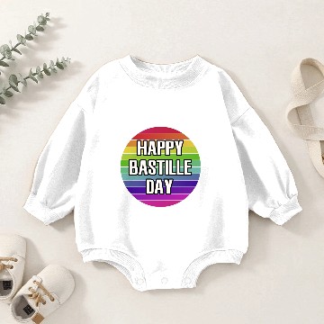Discover Bastille Day Baby Romper Sweatshirts