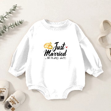 Discover Just Married 60 Years Ago 60 Year Wedding Baby Romper Sweatshirts