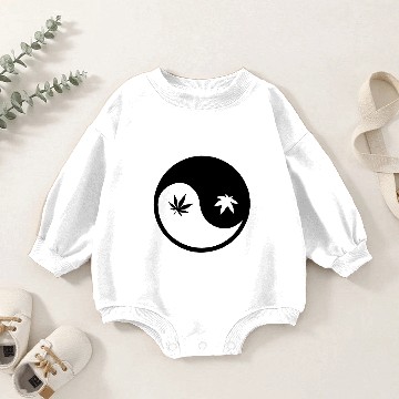Discover Ying yang Baby Romper Sweatshirts