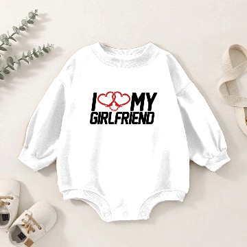 Discover I love girlfriend I love my girlfriend Baby Romper Sweatshirts