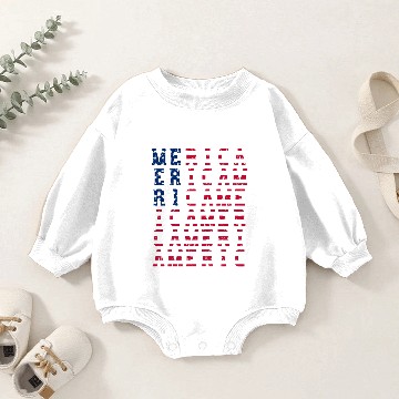 Discover Merica Flag - Merica Baby Romper Sweatshirts