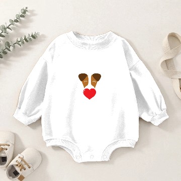Discover Beagle heart Baby Romper Sweatshirts