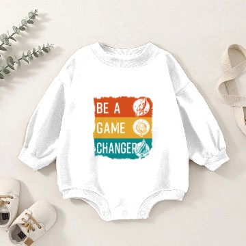 Discover Be A Game Changer Baby Romper Sweatshirts