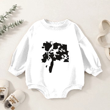 Discover Albuquerque New Mexico city map black illustration Baby Romper Sweatshirts