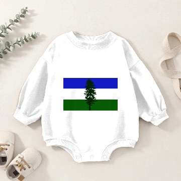 Discover Flag of Cascadia Baby Romper Sweatshirts