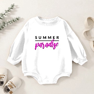 Discover SUMMER paradise Baby Romper Sweatshirts