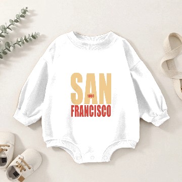 Discover San Francisco 1850 Baby Romper Sweatshirts