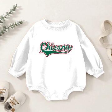 Discover Chicana Swoosh Baby Romper Sweatshirts