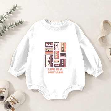Discover Life is a mixtape - Summer Spring Collection Baby Romper Sweatshirts