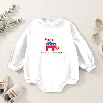 Discover GOP - Politics Over People Baby Romper Sweatshirts