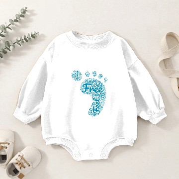 Discover Barefoot Footprint Baby Romper Sweatshirts