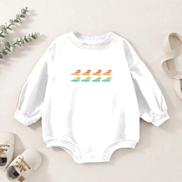 Discover Walrus Retro Baby Romper Sweatshirts