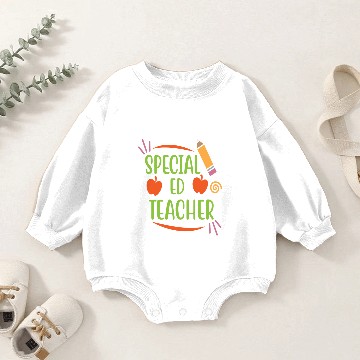 Discover Special Ed Teacher Baby Romper Sweatshirts