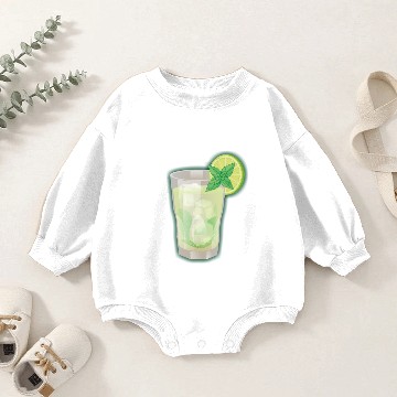 Discover Mojito Cocktail Baby Romper Sweatshirts