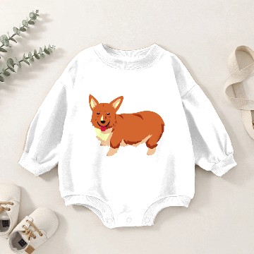 Discover Cow Bebop Ein staring Baby Romper Sweatshirts