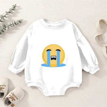 Discover Sad Crying Face Baby Romper Sweatshirts