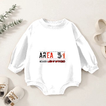 Discover American Area 51 pattern Baby Romper Sweatshirts