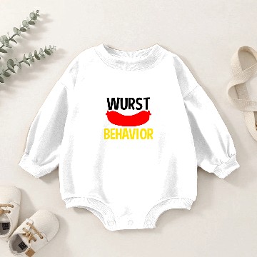 Discover Wurst Behavior Funny Germany Flag Schnitzel Baby Romper Sweatshirts