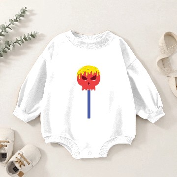 Discover Candy Skull Baby Romper Sweatshirts