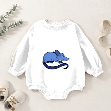 Discover Fruit Rat: Blueberry Rat Baby Romper Sweatshirts