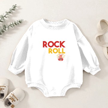 Discover Rock and Roll Girl Baby Romper Sweatshirts