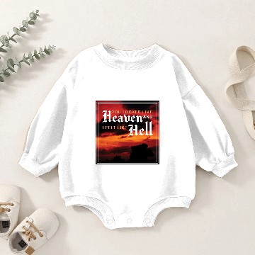 Discover Heaven and Hell Baby Romper Sweatshirts