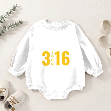 Discover John 3:16 Baby Romper Sweatshirts