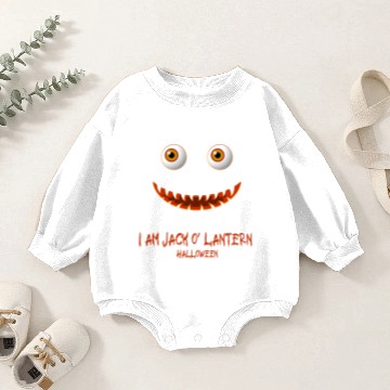Discover I am jack o’ lantern Pumpkin Halloween Baby Romper Sweatshirts