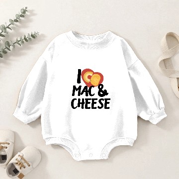 Discover Mac n cheese Mac and Cheese Macaroni Baby Romper Sweatshirts
