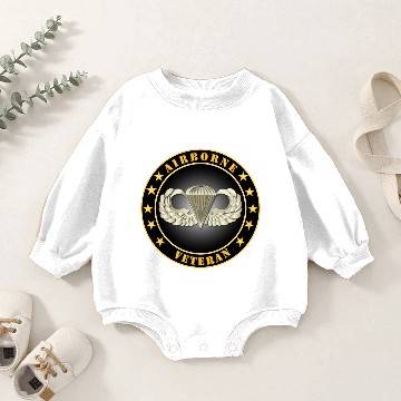Discover Army Airborne Veteran Baby Romper Sweatshirts