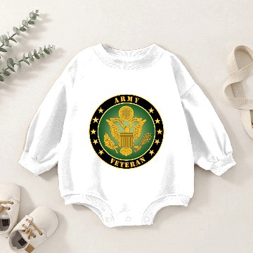 Discover Army Army Veteran Baby Romper Sweatshirts