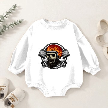 Discover skull ghost rider Baby Romper Sweatshirts