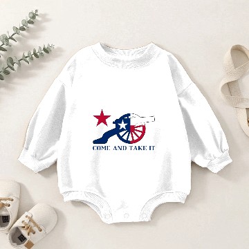 Discover Texan Cannon Come And Take It Baby Romper Sweatshirts