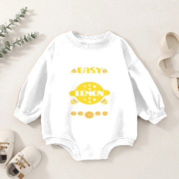 Discover Easy Peasy Lemon Squeezy Lemonade Stand Crew Squad Baby Romper Sweatshirts