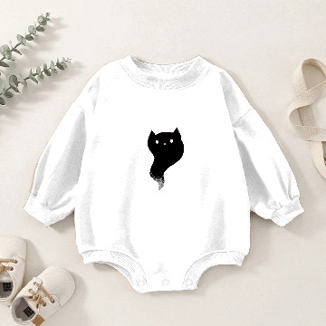 Discover Halloween Black Cat Baby Romper Sweatshirts