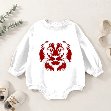 Discover Lion red Baby Romper Sweatshirts