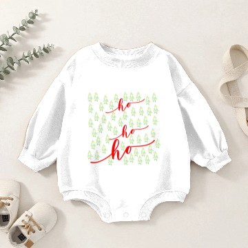 Discover Ho ho ho christmas trees Baby Romper Sweatshirts