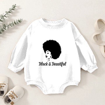 Discover Black is beautiful Baby Romper Sweatshirts