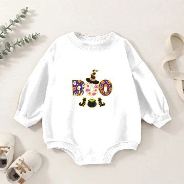 Discover Funny Halloween Costume Witch Hat Boo Baby Romper Sweatshirts
