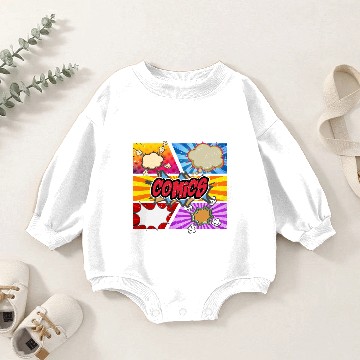 Discover Comic Comics manga Baby Romper Sweatshirts
