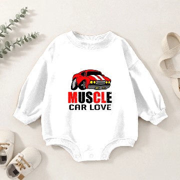 Discover Muscle car love Baby Romper Sweatshirts